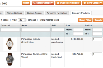 Show Product Images in Magento Categories Manager